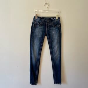 Miss Me Women's Skinny Jeans - Dark Blue